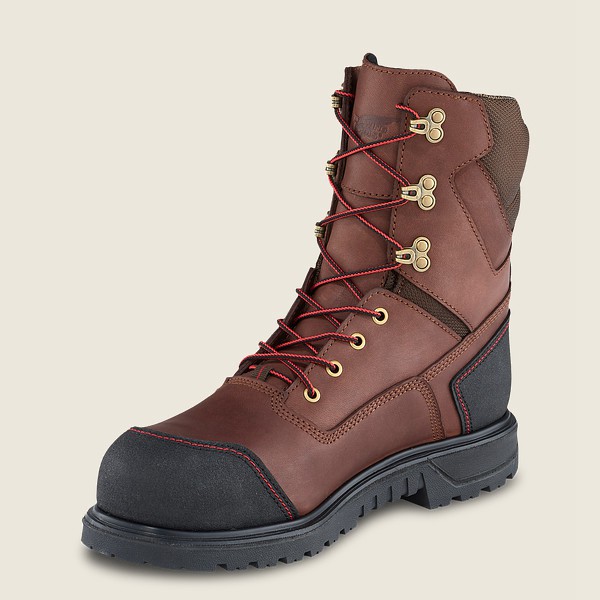 Botas de Seguridad Red Wing Hombre Marrom/Negros - Brnr Xp - 8-Inch Insulated Waterproof Toe - 724-Q